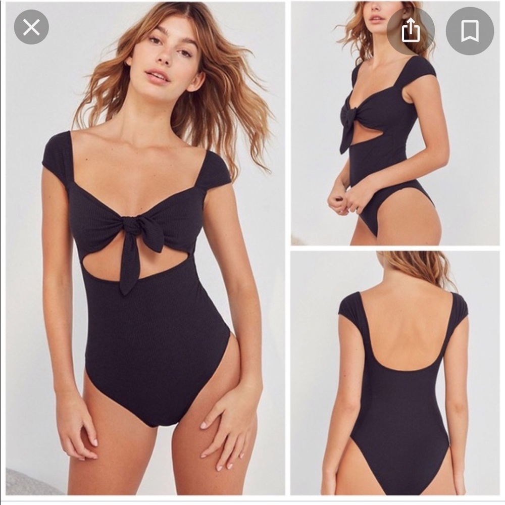Out from under Wanda tie front bodysuit